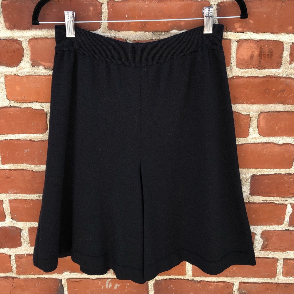 Vintage ESCADA Margaretha Ley Black Wool Shorts 38